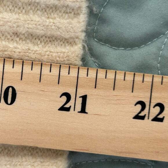 Lulu's Boat Neck / Off Shoulder Sweater, Cream, Sz S - Picture 9 of 9